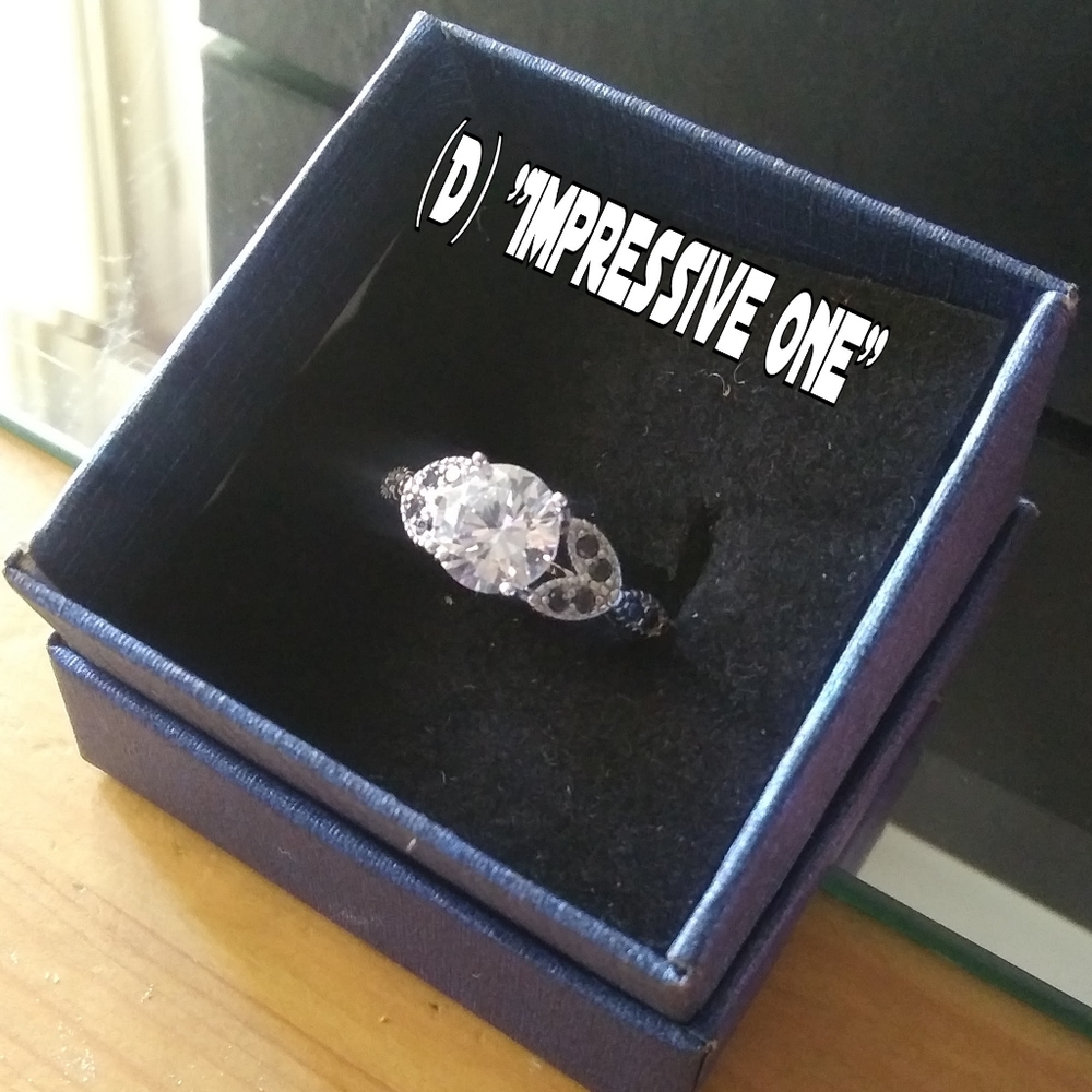 (D) .925 SS ring by BLACK AWN "Impressive one"